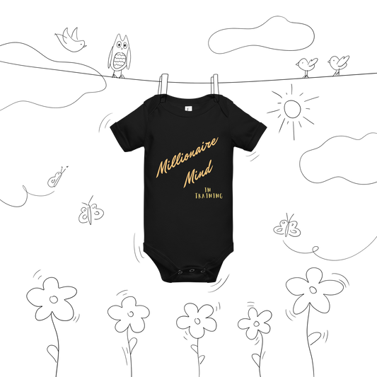 Millionaire Mind in training Baby Onesie