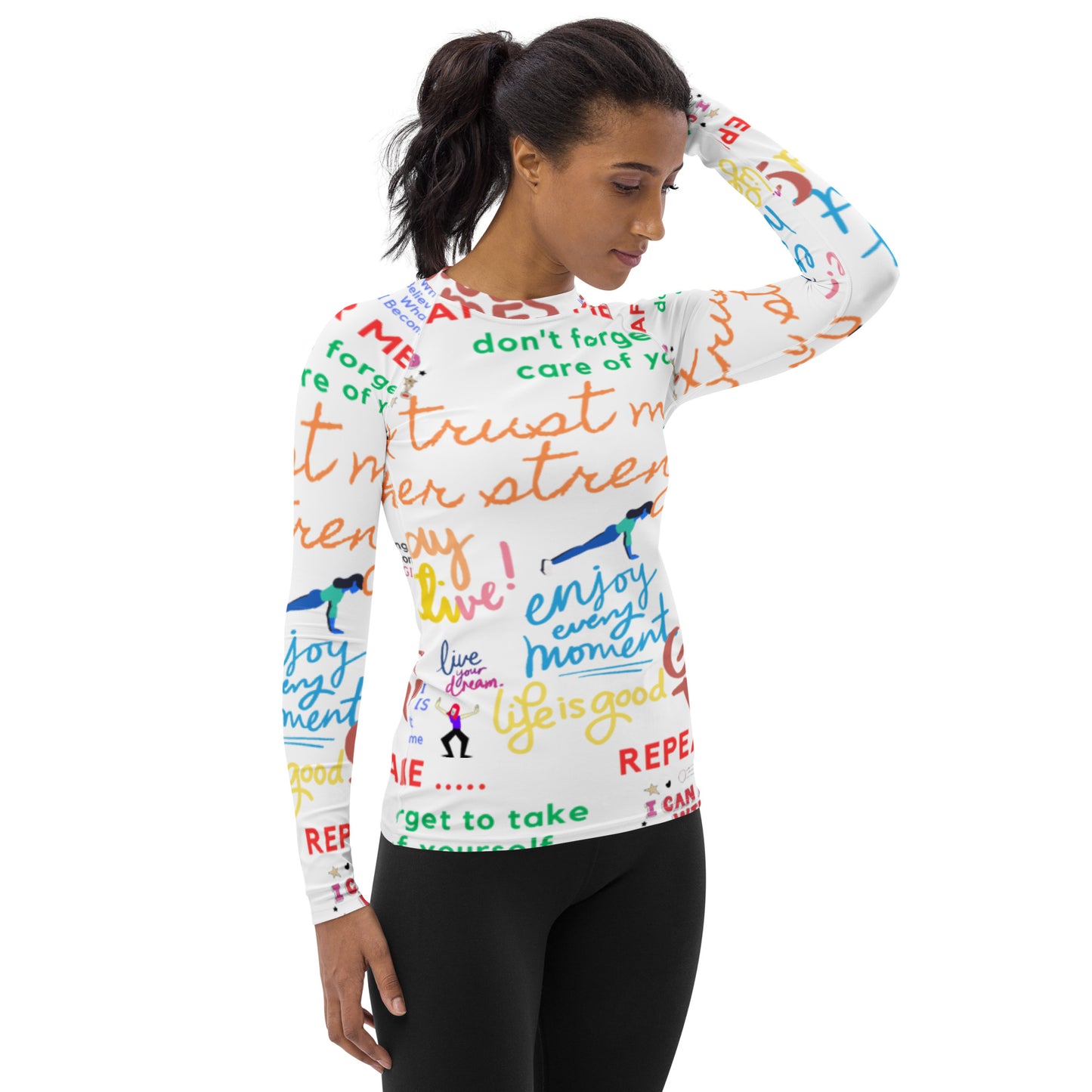 Repeat after me Women's Rash Guard