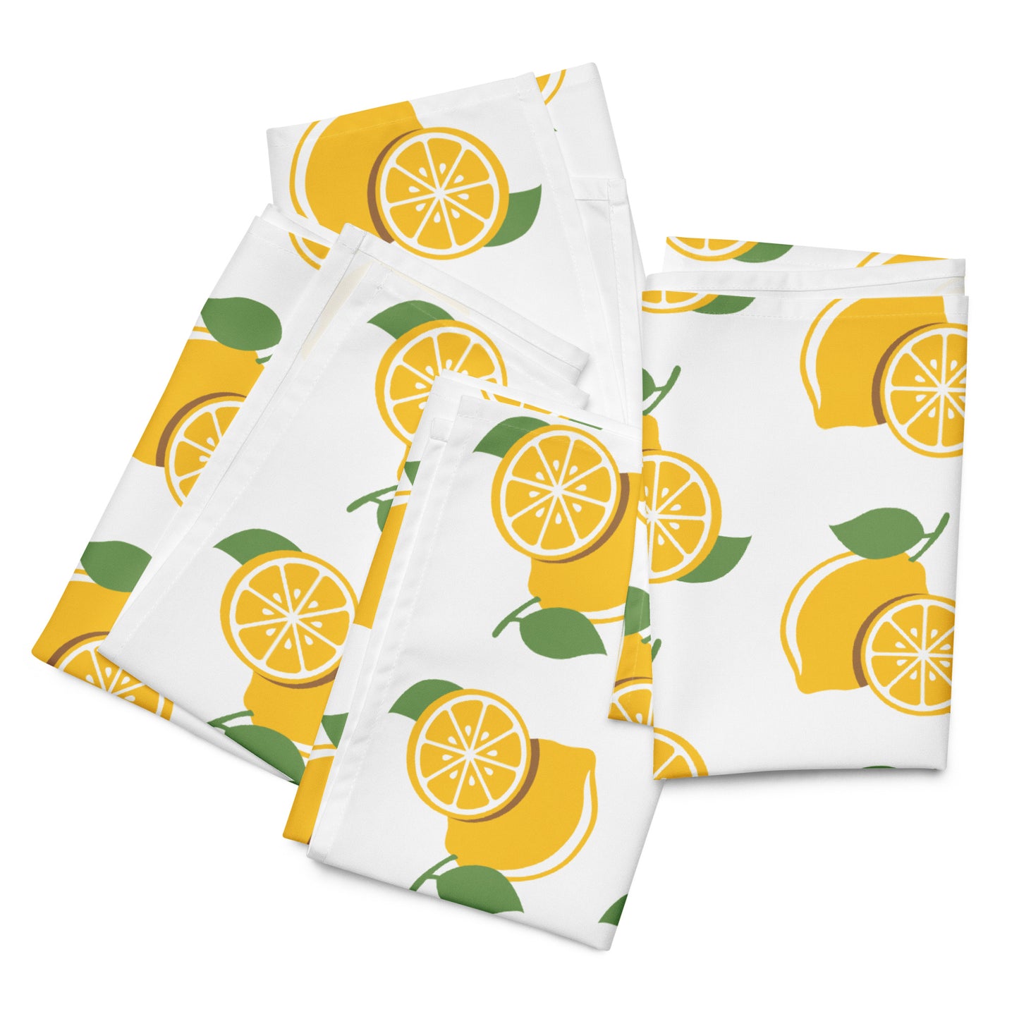 Citrus Lemon Bliss Cloth Summer Napkin Set