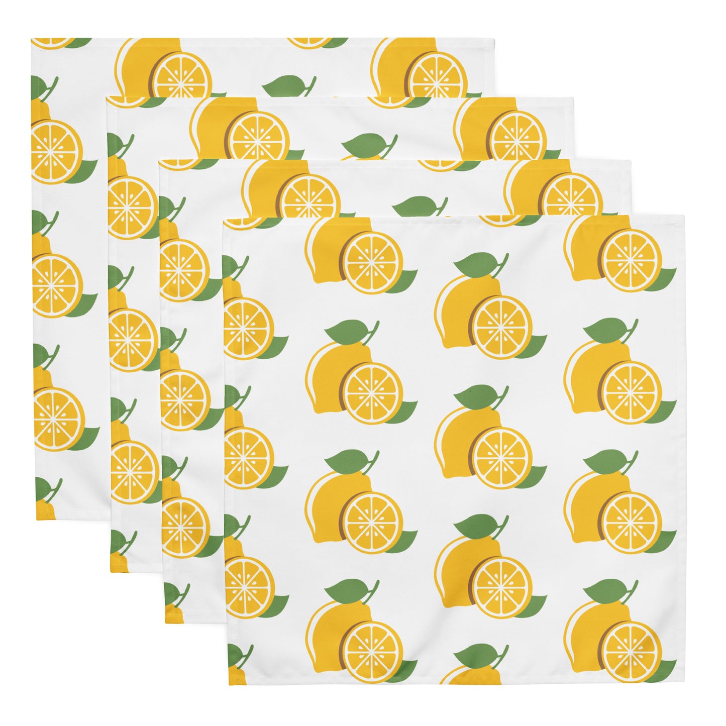 Citrus Lemon Bliss Cloth Summer Napkin Set