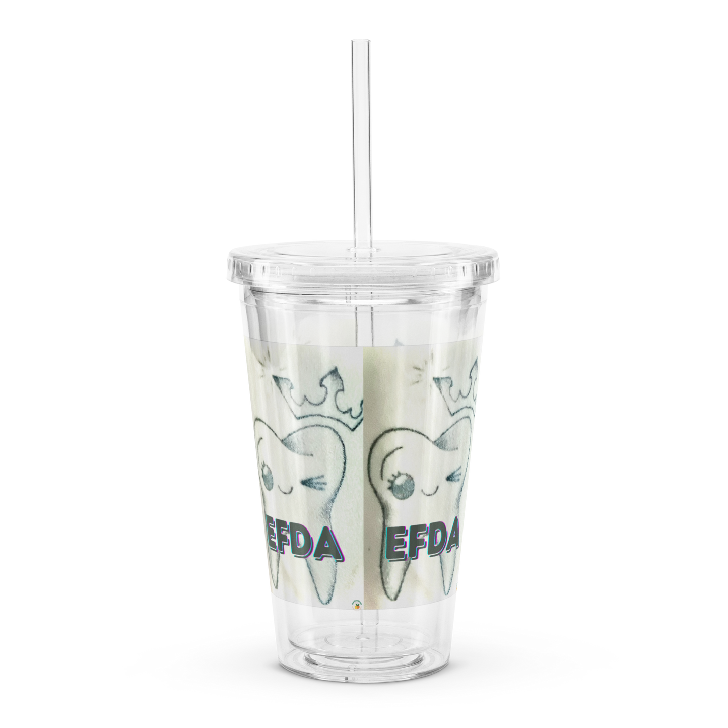 EFDA Clear plastic tumbler