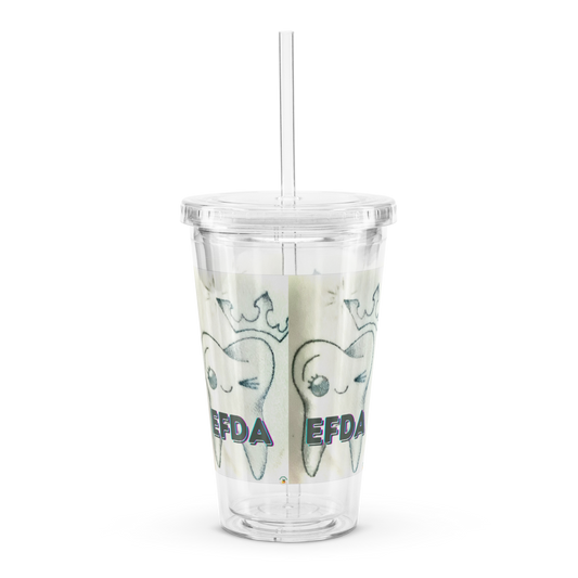 EFDA Clear plastic tumbler