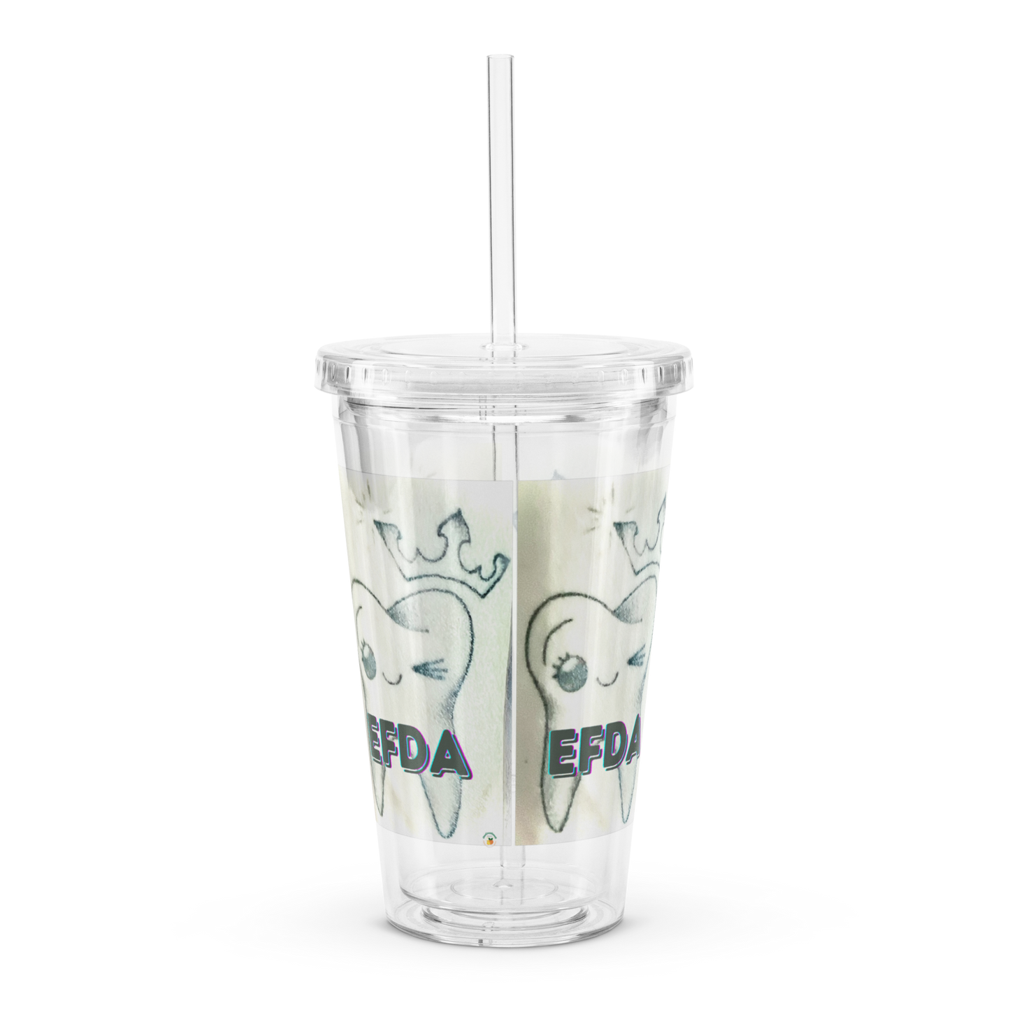 EFDA Clear plastic tumbler