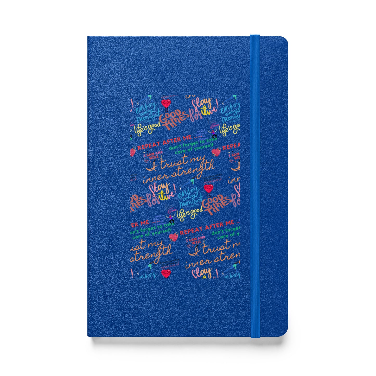 Repeat after me Hardcover bound notebook