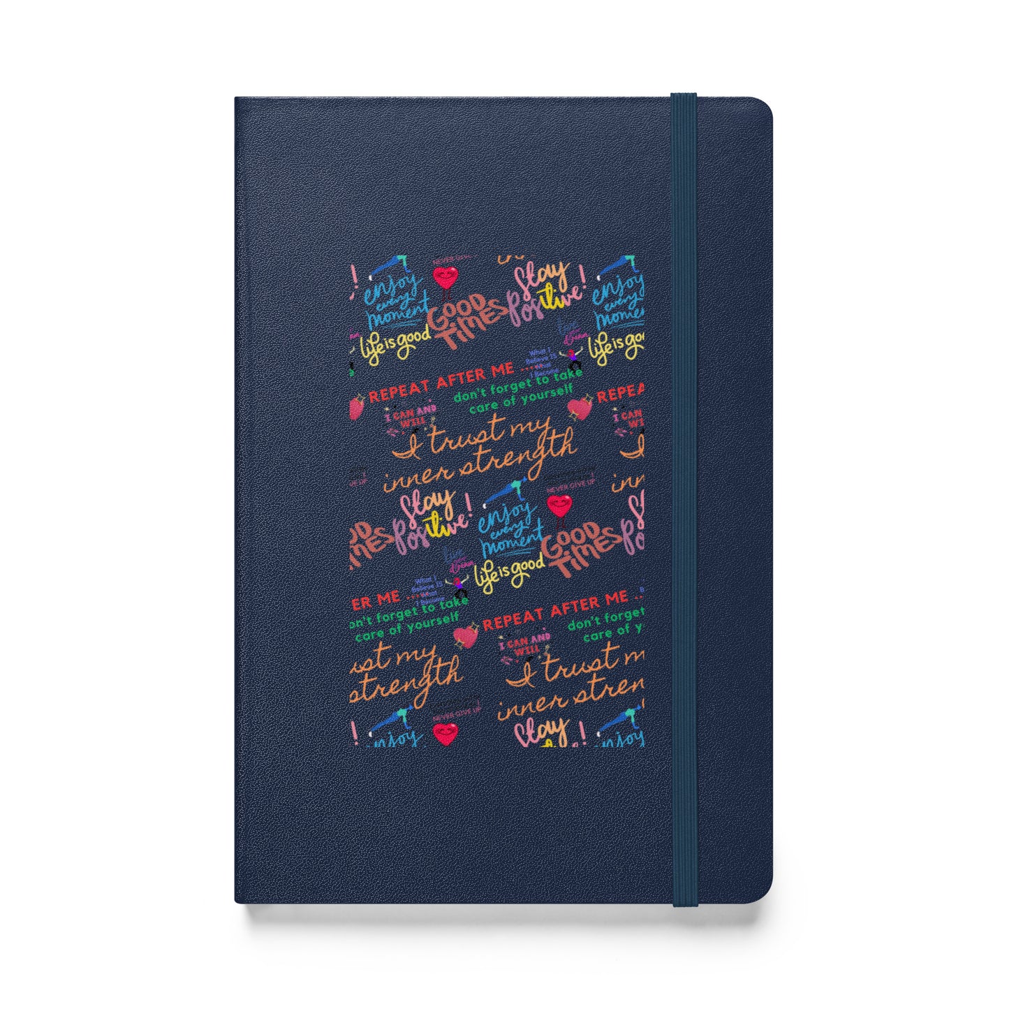 Repeat after me Hardcover bound notebook