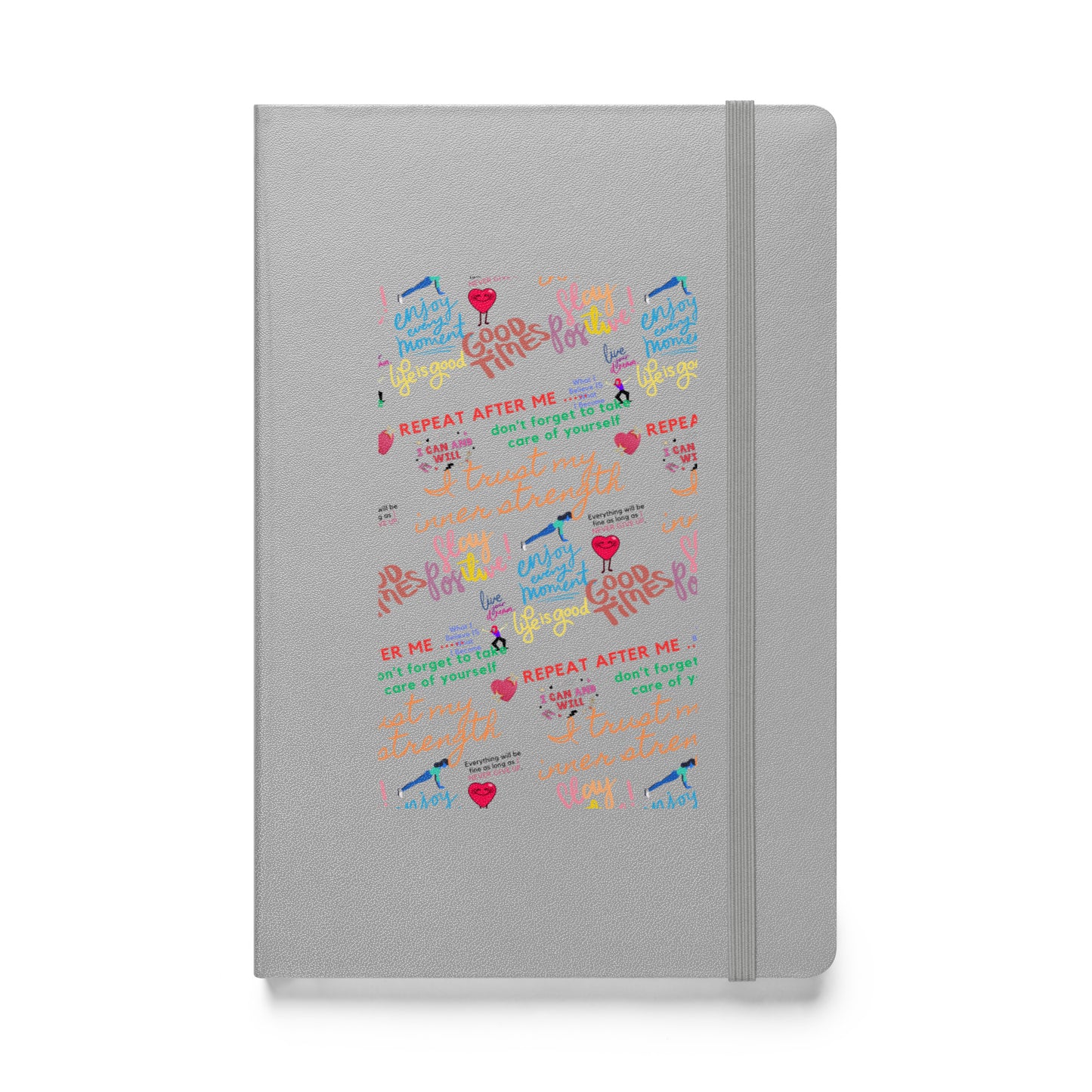 Repeat after me Hardcover bound notebook