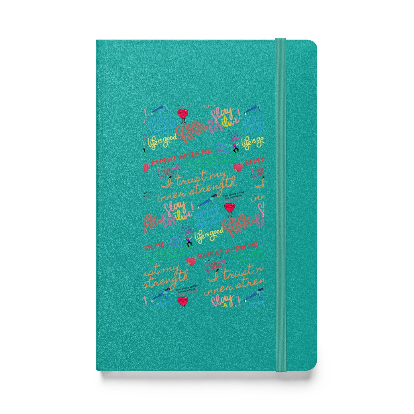 Repeat after me Hardcover bound notebook