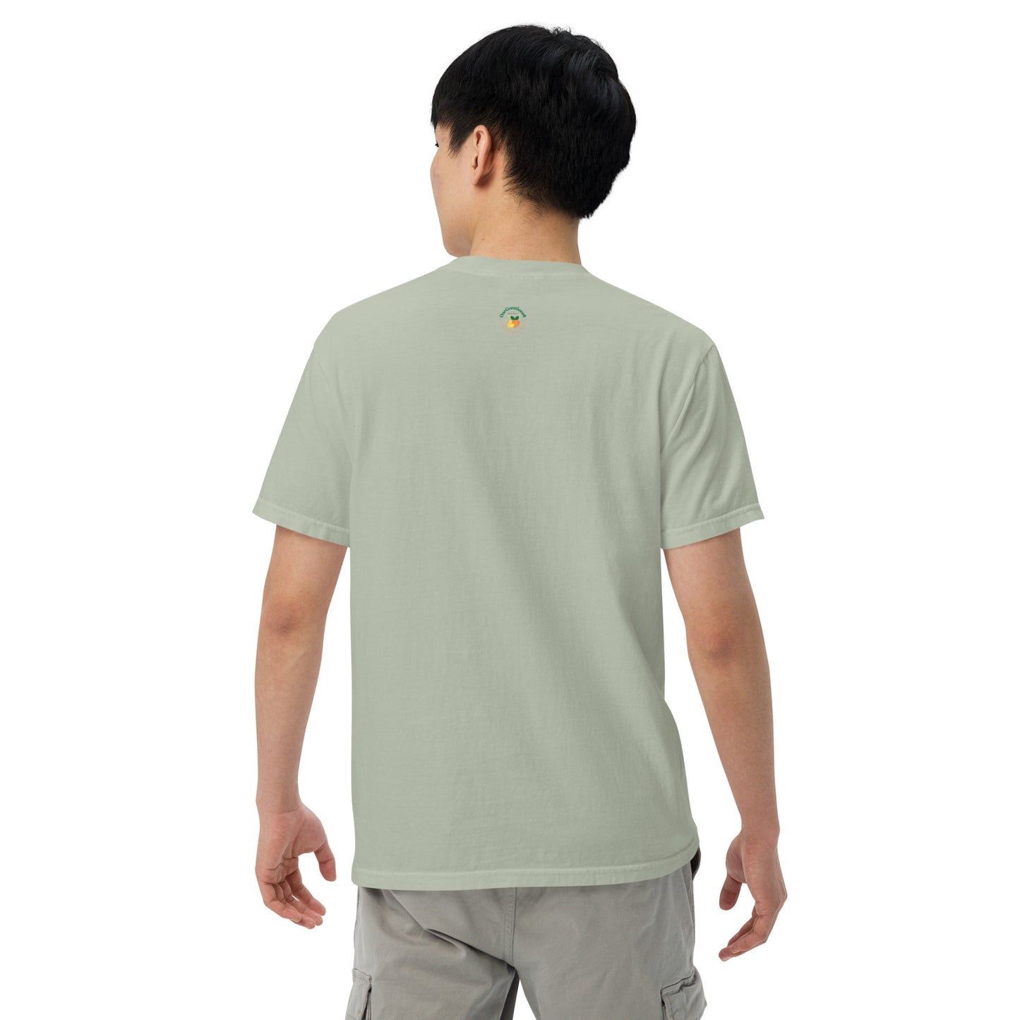 From-the-roots garment-dyed heavyweight t-shirt