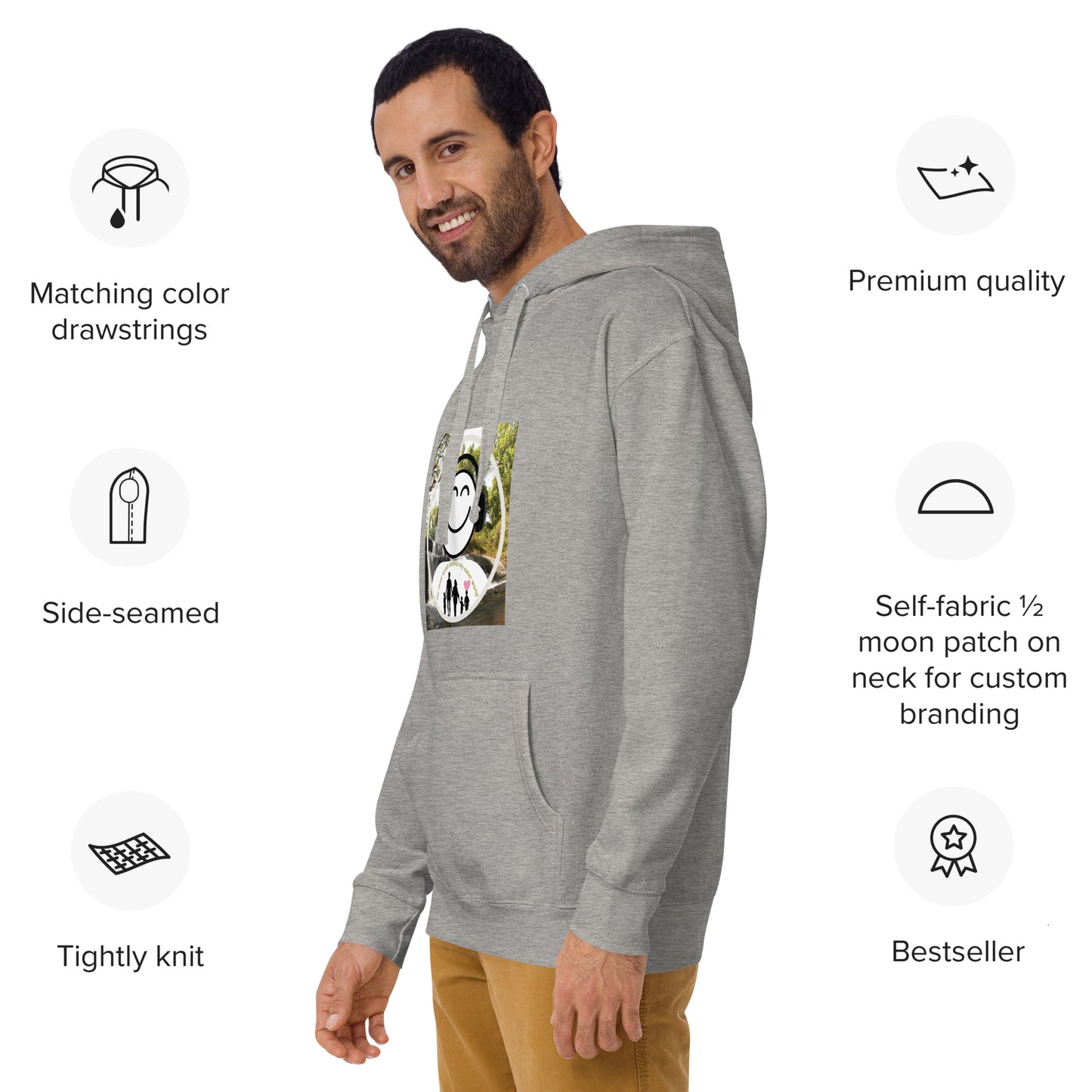 Family Headphone Guy Hoodie: Find Your Happy Place