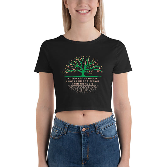 From-the-roots Women’s Crop Tee